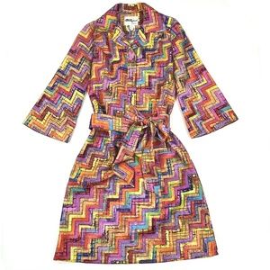 Tori Richard 3/4 Sleeve Tie Waist Dress 10